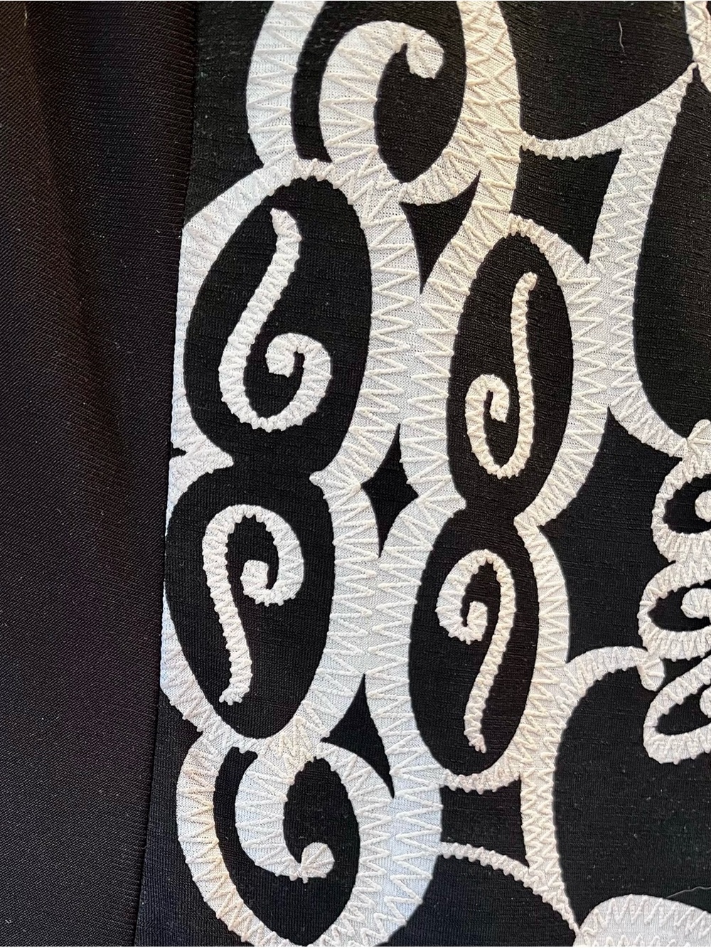Sami & Jo Black and White Patterned Fit-and-Flare Mini Dress - Picture 3 of 5